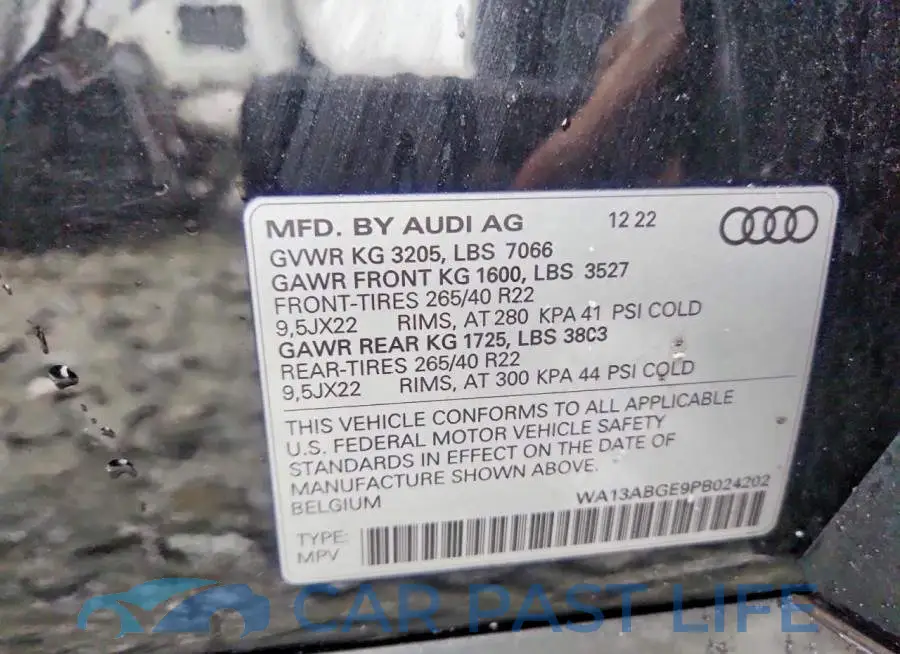 WA13ABGE9PB024202# 13