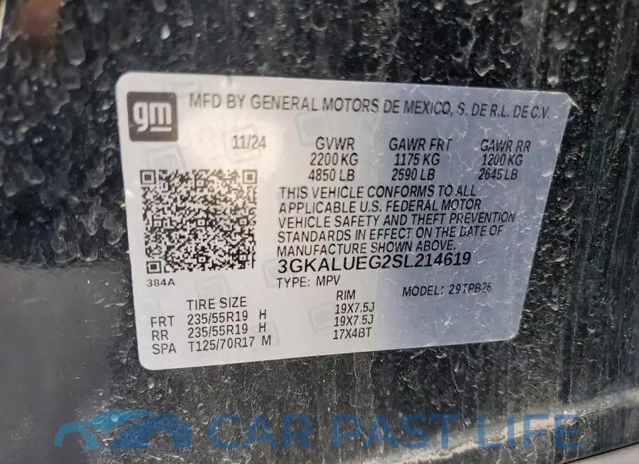 3GKALUEG2SL21461X# 13
