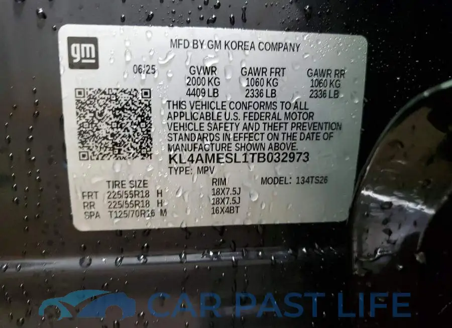 KL4AMESL1TB032973# 12