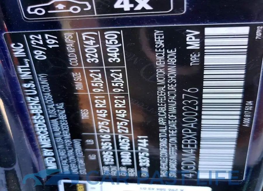 4JGDM4EBXPA002376# 13