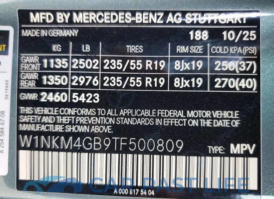 W1NKM4GB9TF500809# 13