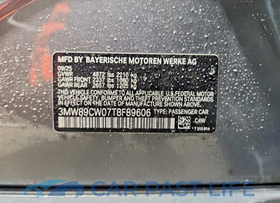 3MW89CW07T8F89606# 12