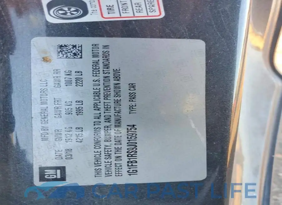 1G1FB1RS9J0159754# 12