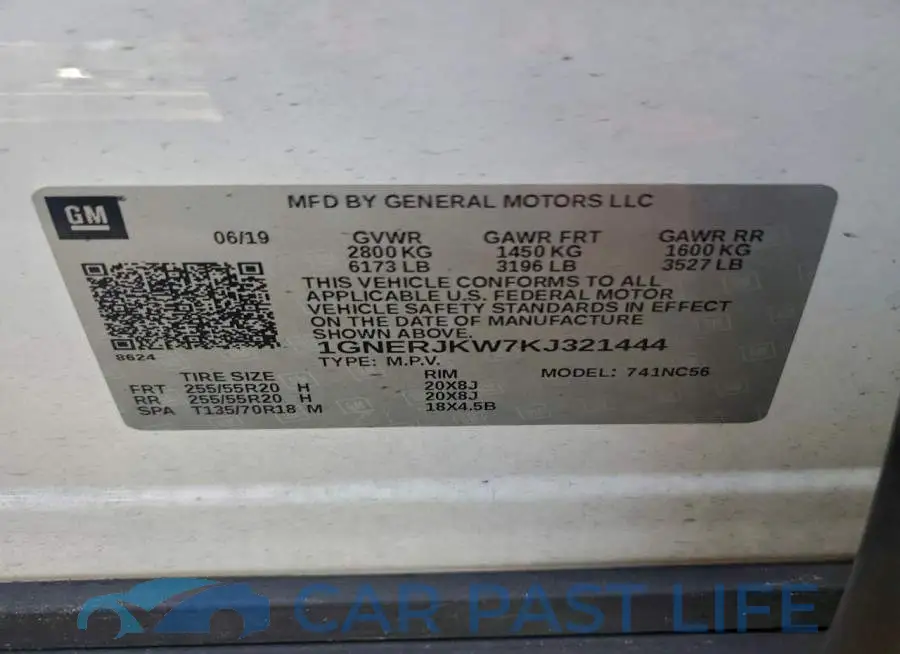 1GNERJKW7KJ321444# 13