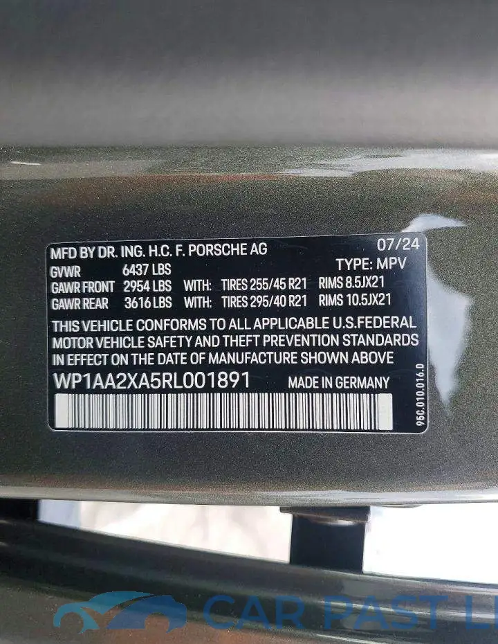 WP1AA2XA5RL001891# 13