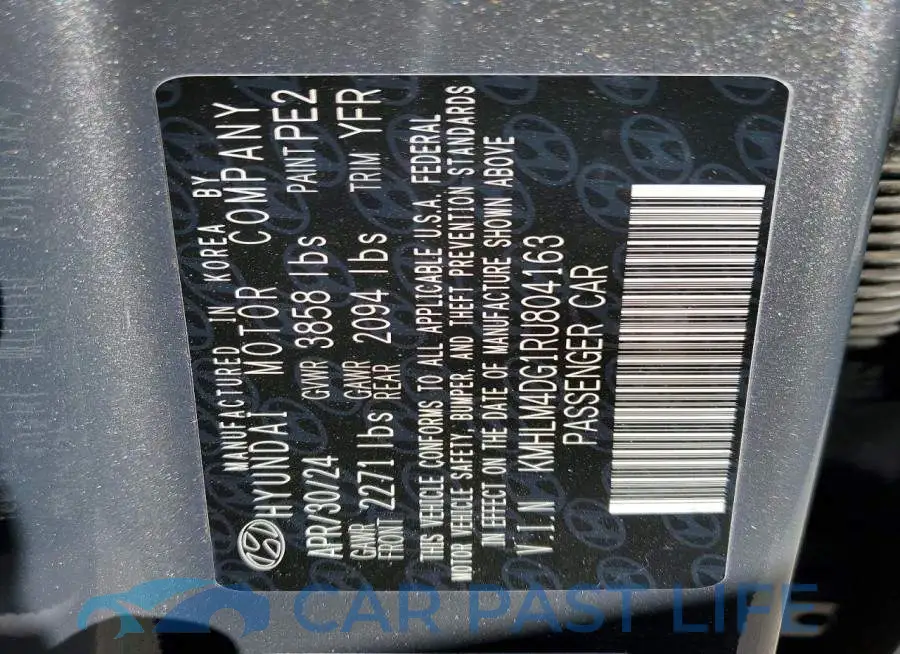 KMHLM4DG1RU804163# 12