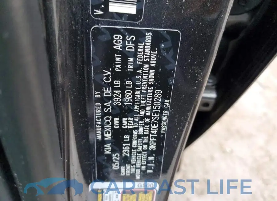 3KPFT4DE7SE150289# 12