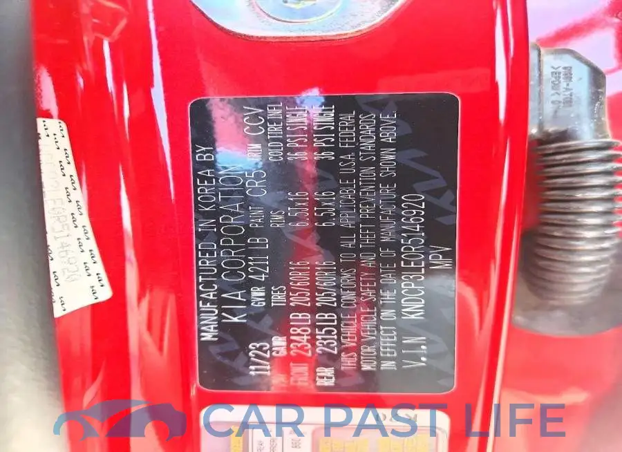KNDCP3LE0R5146920# 13