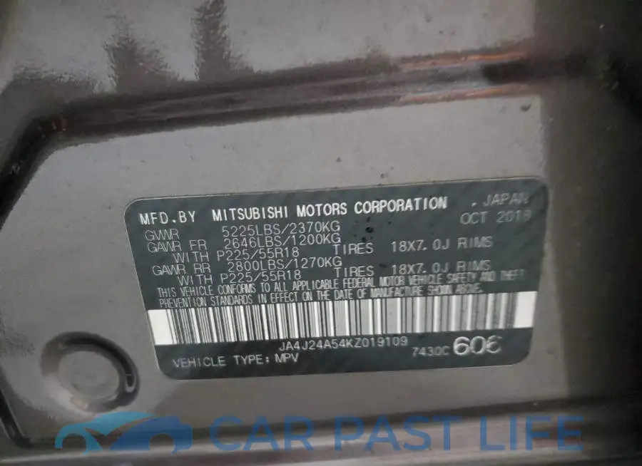 JA4J24A54KZ019109# 13