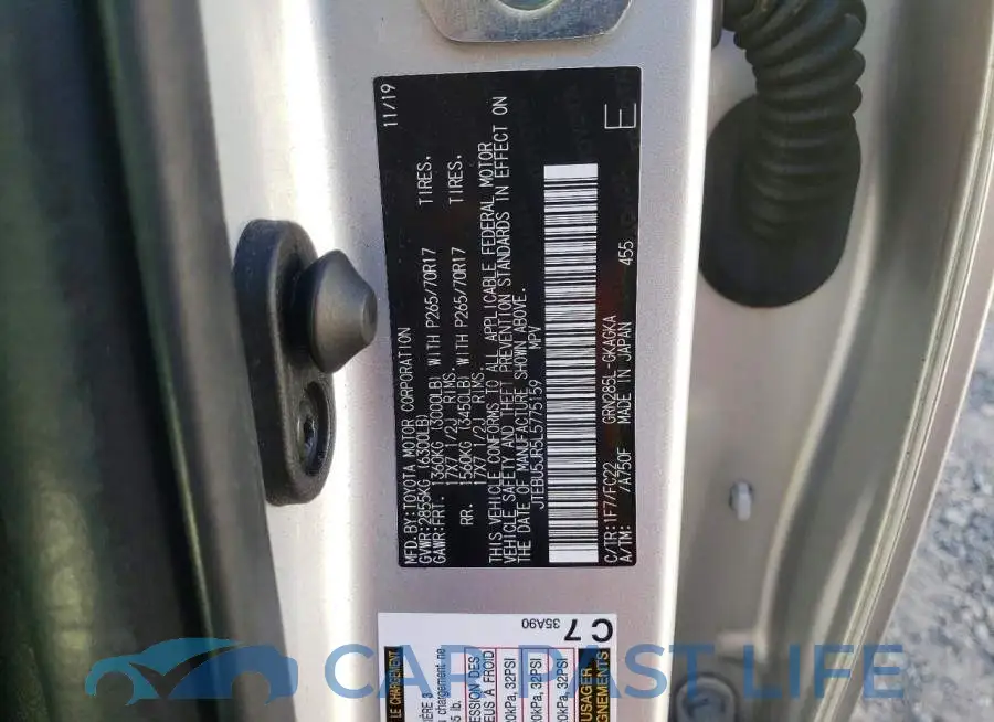 JTEBU5JR5L5775159# 12