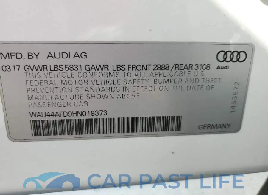 WAU44AFD9HN019373# 13