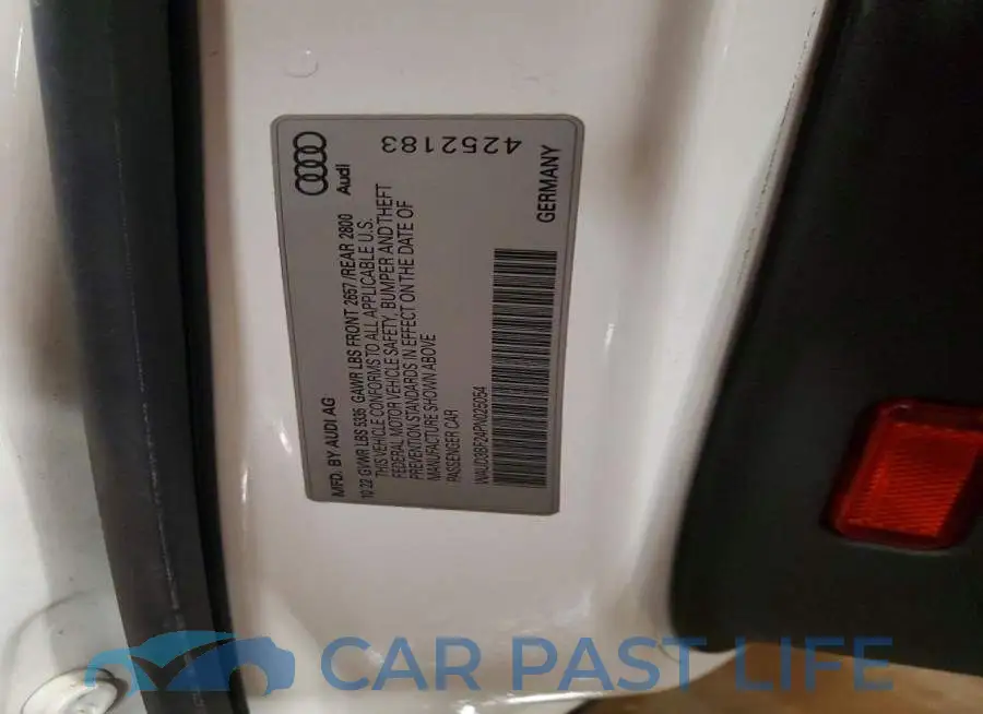 WAUD3BF24PN025054# 12