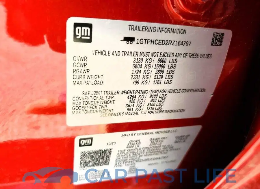 1GTPHCED2RZ164797# 12