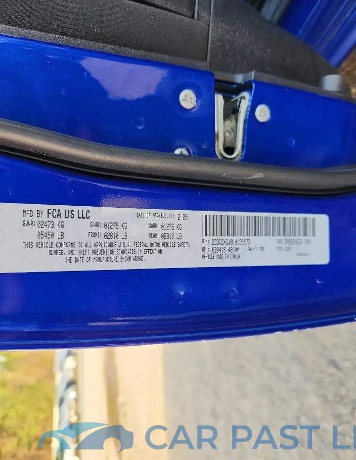 2C3CDXGJ0LH136173# 12