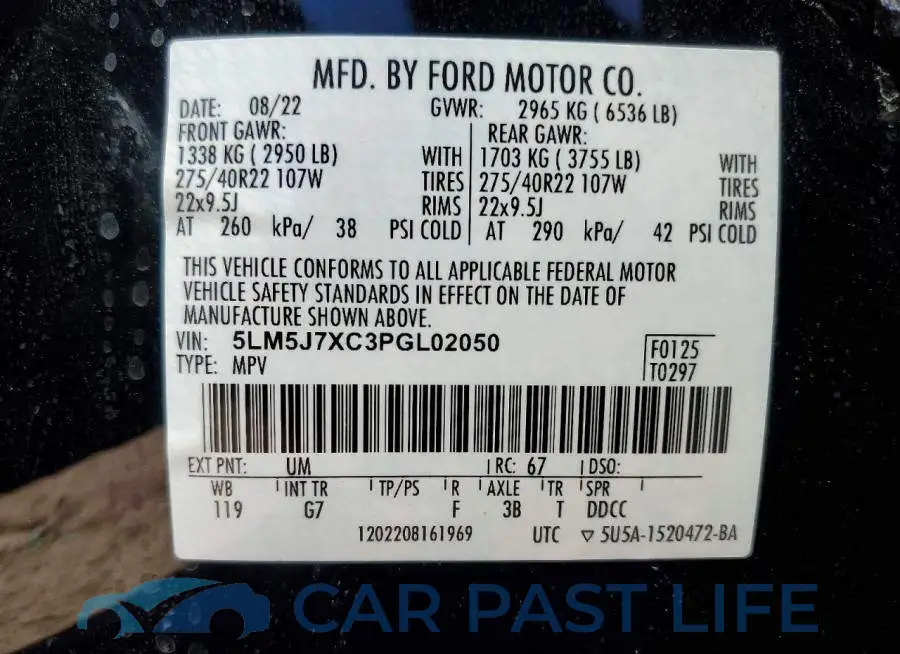 5LM5J7XC3PGL02050# 13