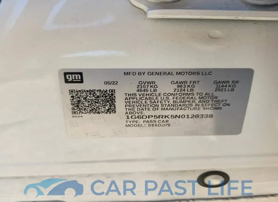 1G6DP5RK5N0128338# 12