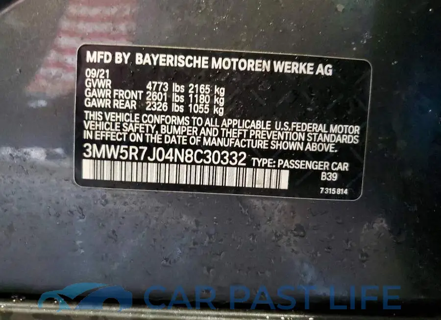 3MW5R7J04N8C30332# 12
