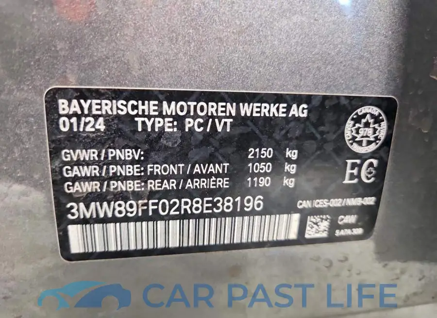 3MW89FF02R8E38196# 13