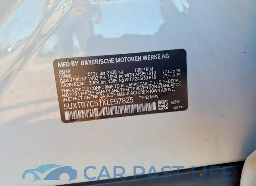 5UXTR7C51KLE97825# 13