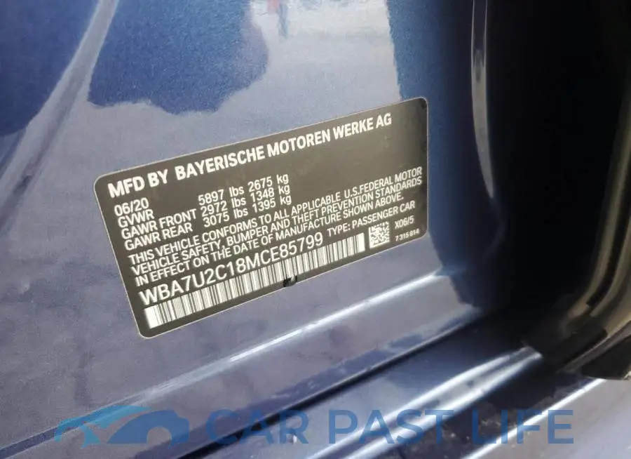 WBA7U2C18MCE85799# 12