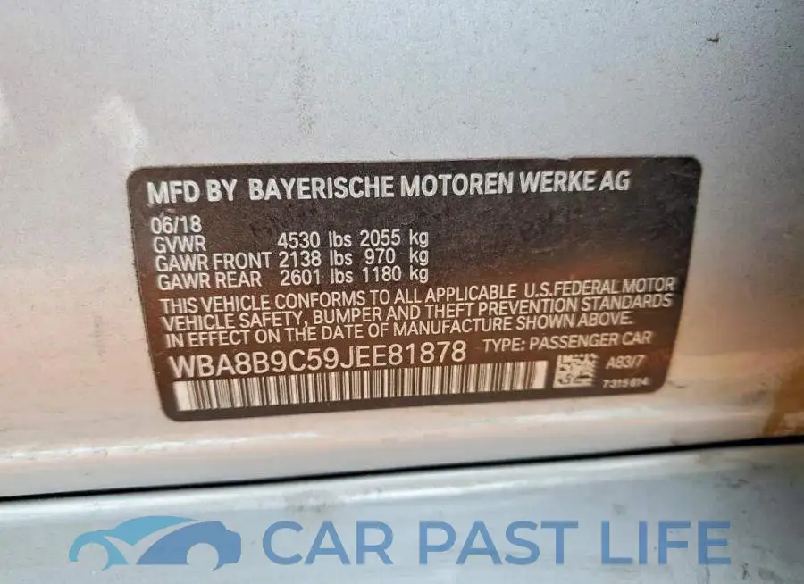 WBA8B9C59JEE81878# 12
