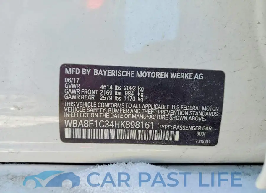 WBA8F1C34HK898161# 12