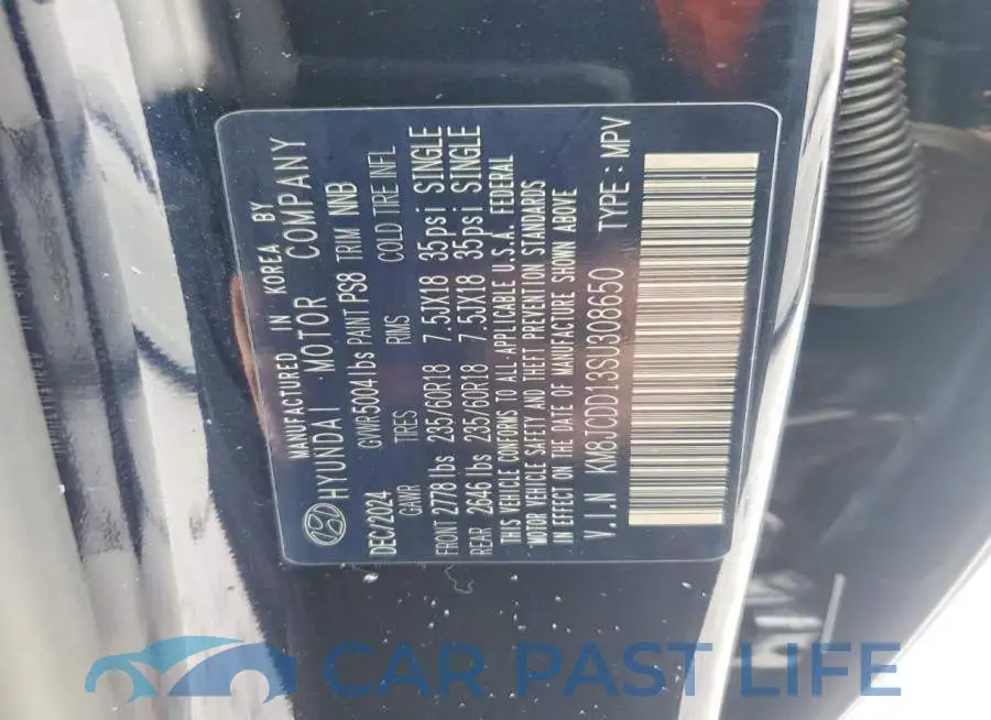 KM8JCDD13SU308650# 13