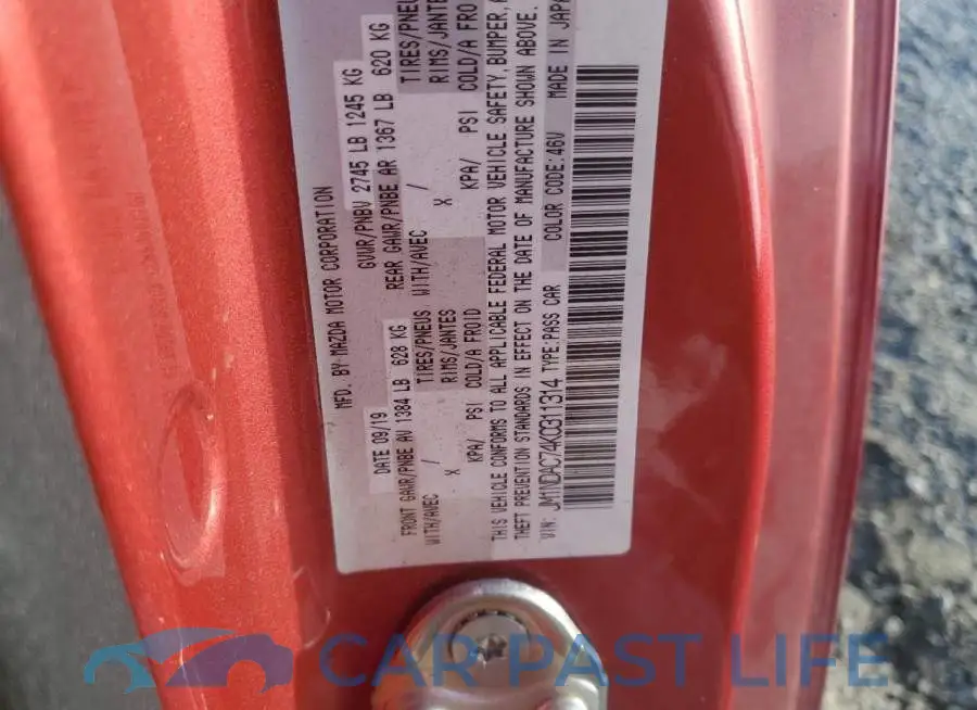 JM1NDAC74K0311314# 13