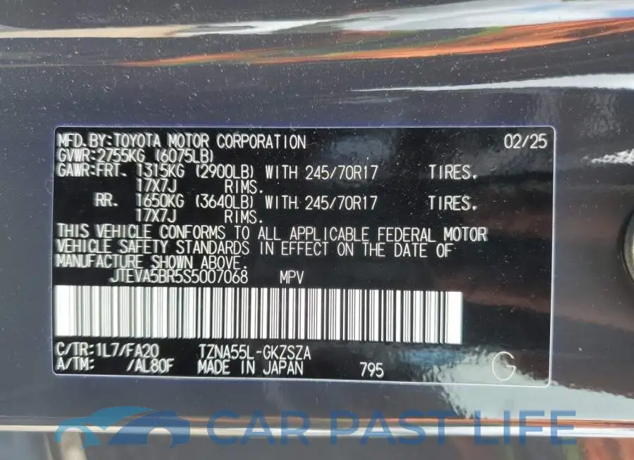 JTEVA5BR5S5007068# 13