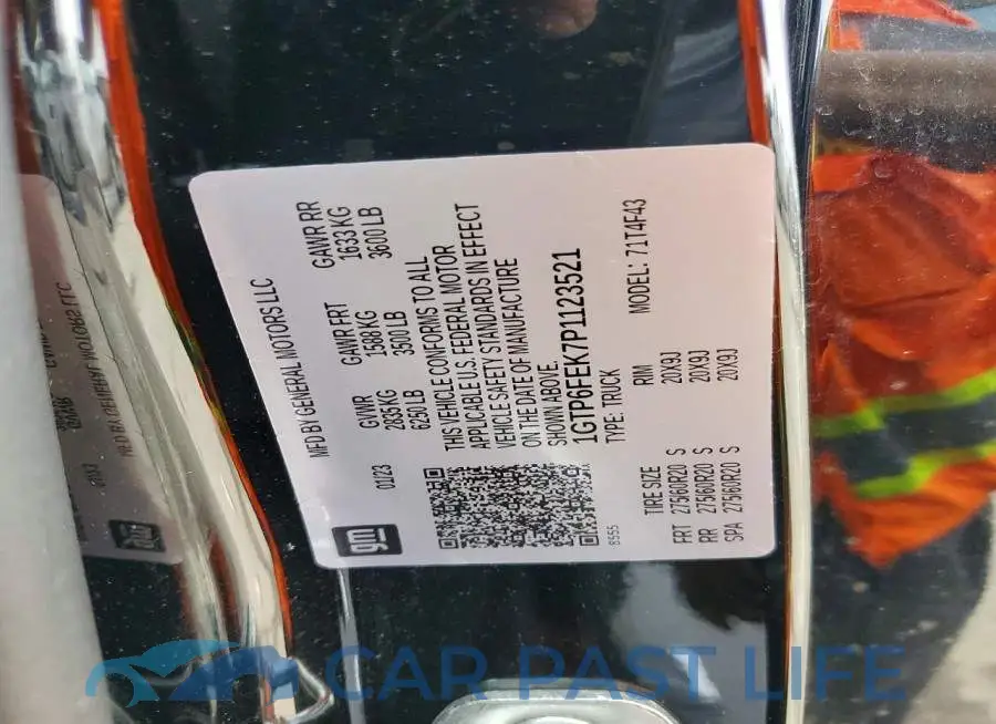 1GTP6FEK7P1123521# 12