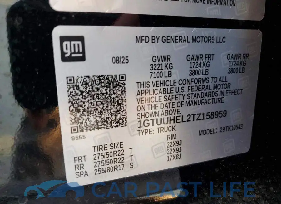 1GTUUHEL2TZ158959# 12