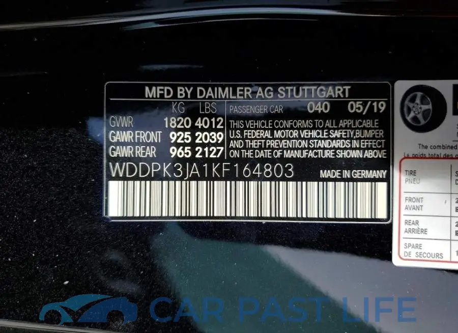 WDDPK3JA1KF164803# 13