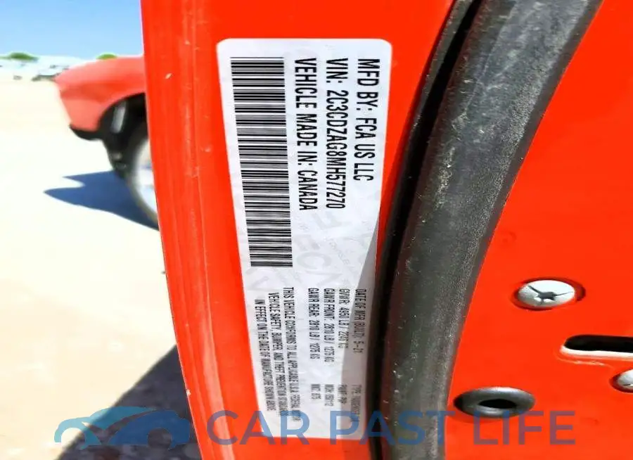 2C3CDZAG8MH577270# 12