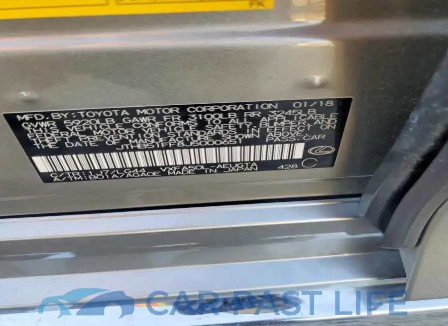 JTHB51FF8J5000651# 13