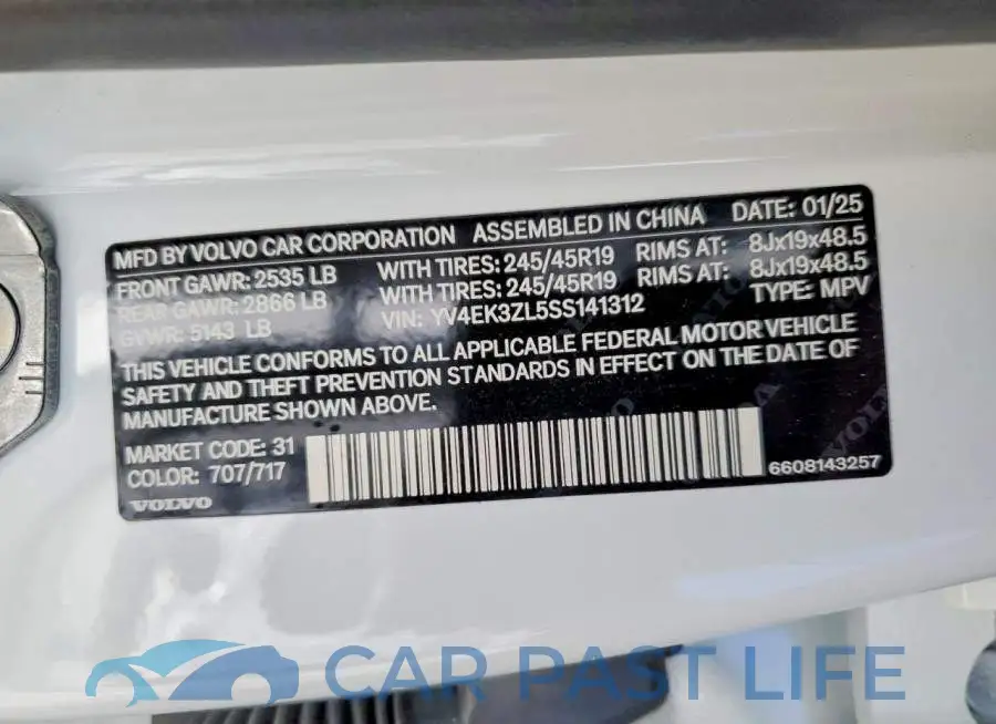 YV4EK3ZL5SS141312# 14