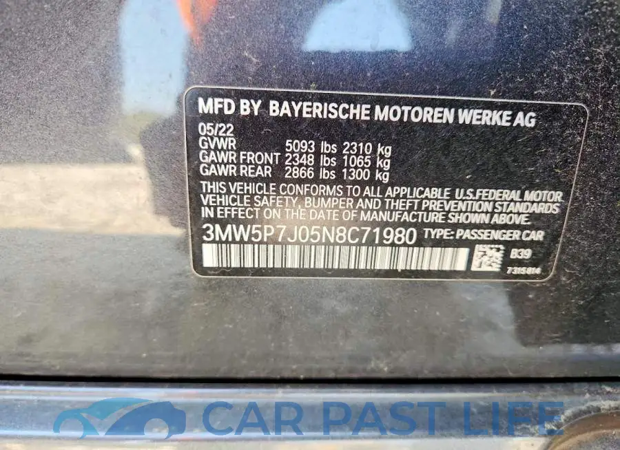 3MW5P7J05N8C71980# 13