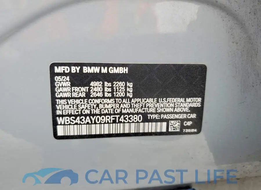WBS43AY09RFT43380# 13