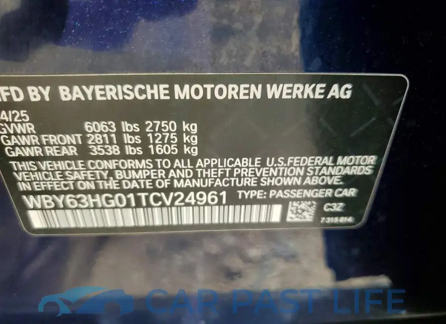 WBY63HG01TCV24961# 12