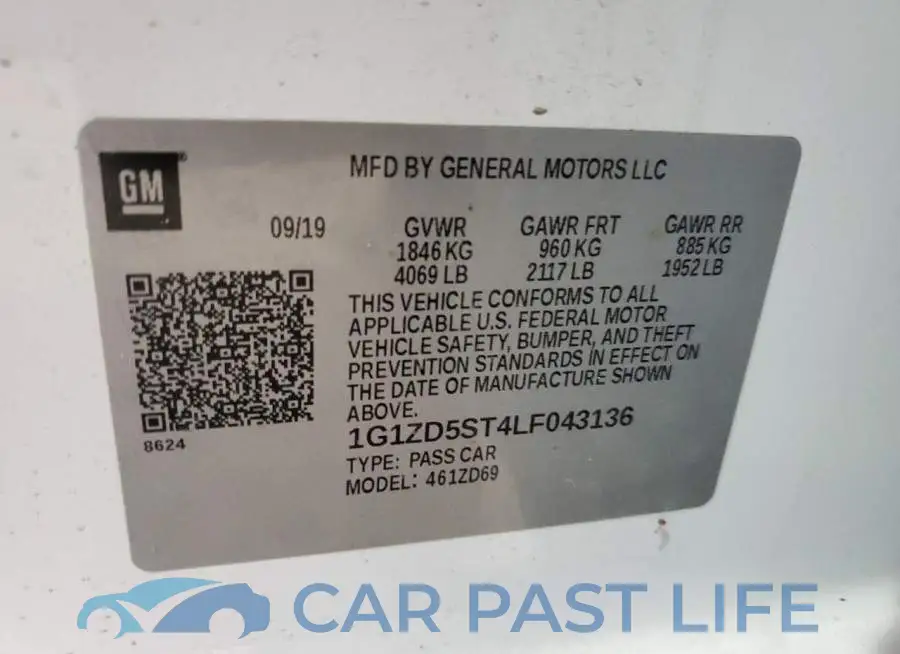 1G1ZD5ST4LF043136# 12