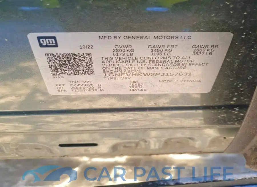 1GNEVHKW2PJ157631# 13