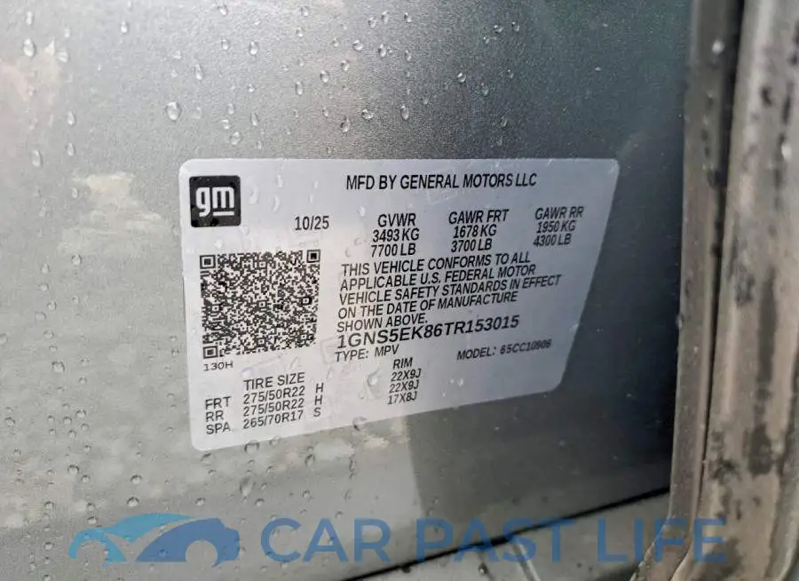 1GNS5EK86TR153015# 13