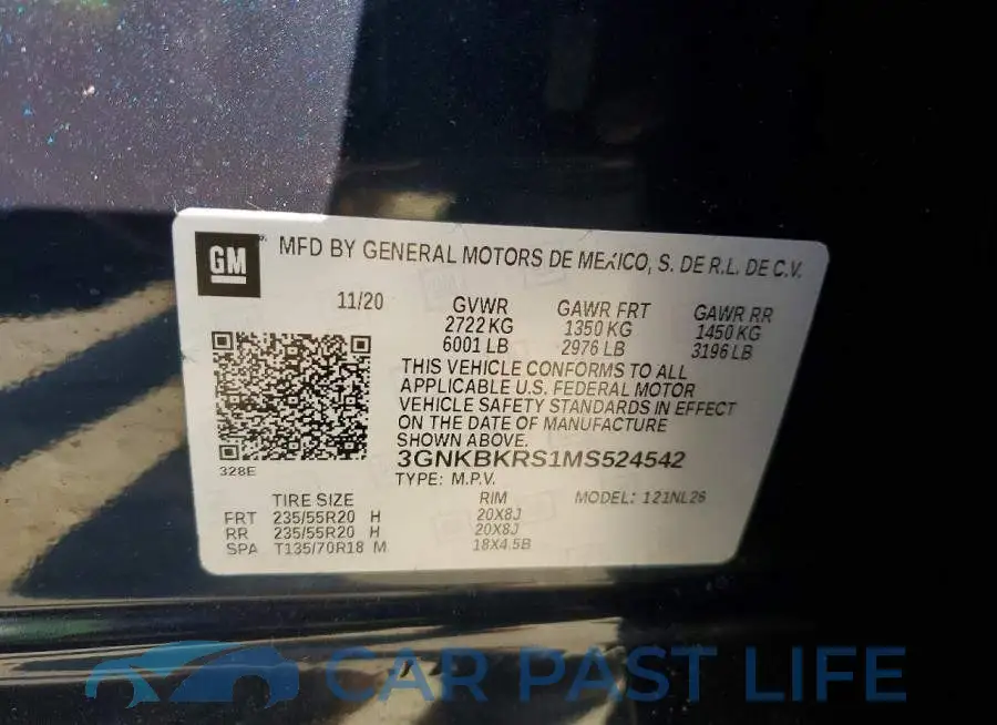 3GNKBKRS1MS524542# 14