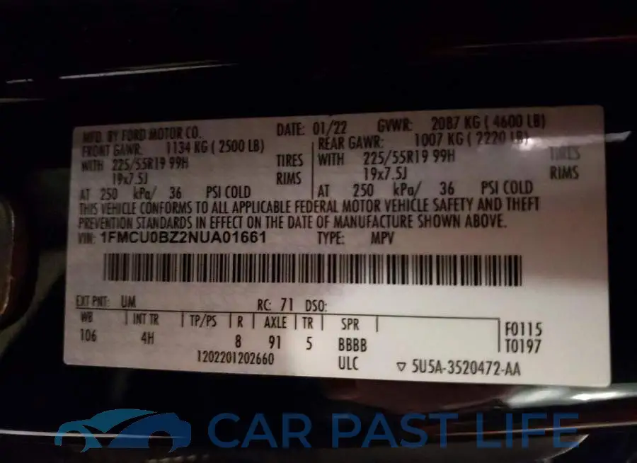 1FMCU0BZ2NUA01661# 13