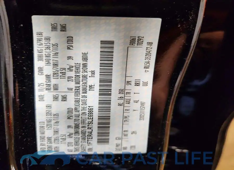 1FTER4LR7SLE69861# 13