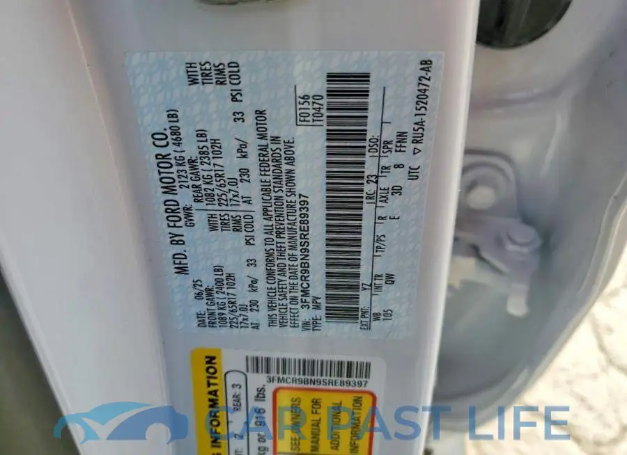 3FMCR9BN9SRE89397# 13