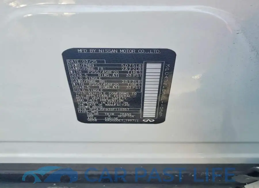 3PCAJ5FB3SF110357# 13