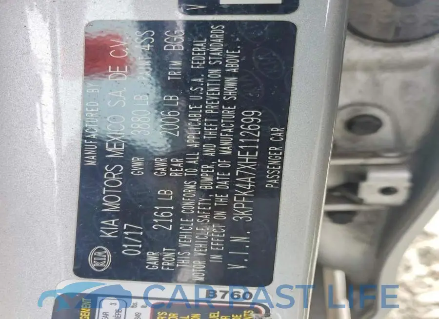 3KPFK4A7XHE112699# 12