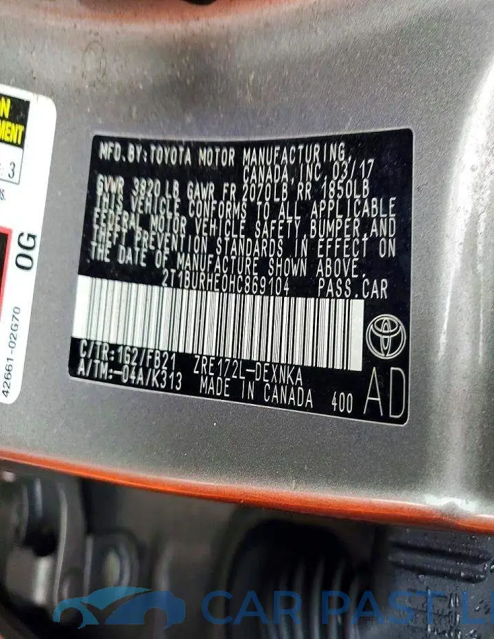 2T1BURHE0HC869104# 12