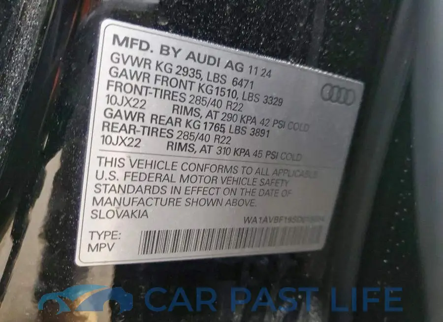 WA1AVBF19SD015684# 14