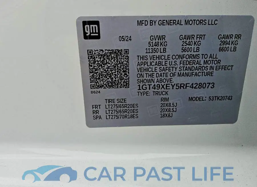 1GT49XEY5RF428073# 12